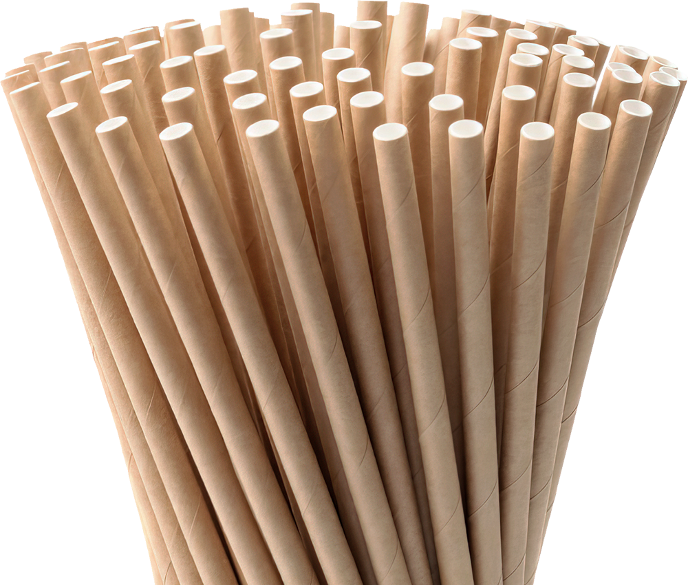 Natural paper straws